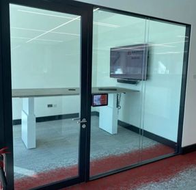 Apton MK1 Aluminium framed single glazed acoustic door