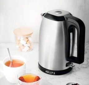 krups 1.7l savoy stainless steel electric kettle bw311050