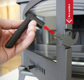 Kratki Freestanding Stove Fireplace Kratki Koza K7 5kw Ø130 Cast Iron Mounting Kit