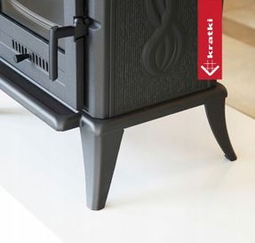 Kratki Freestanding Stove Fireplace Kratki Koza K7 5kw Ø130 Cast Iron Mounting Kit