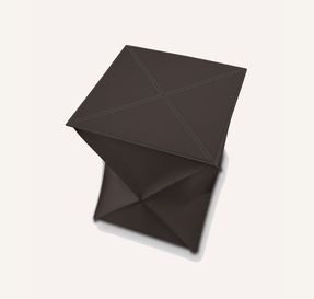 Limac Laundry Basket In Prestigious Leather Clexi