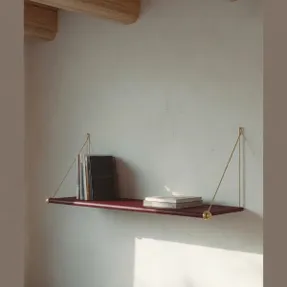 We Do Wood Loop Shelf - Oak & Black Steel