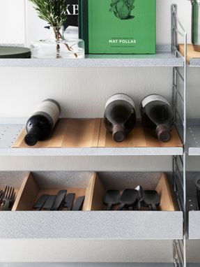 String Furniture Bottle Tray Cork