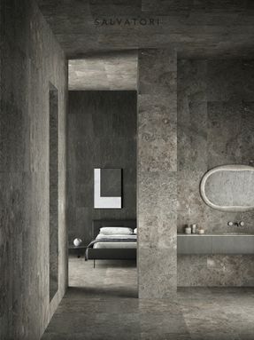 Salvatori Official Gris du marais® honed floors and walls