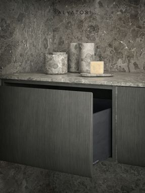 Salvatori Official Gris du marais® honed floors and walls