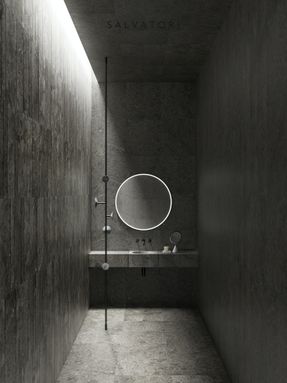 Salvatori Official Gris du marais® honed floors and walls