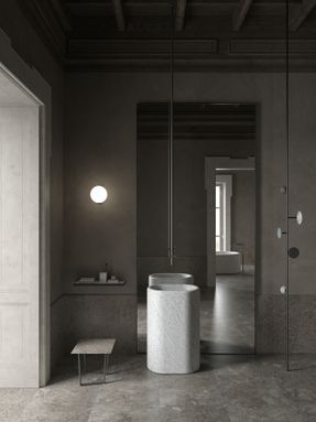 Salvatori Official Gris du marais® honed floors and walls