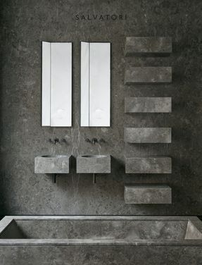 Salvatori Official Gris du marais® honed floors and walls