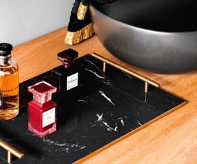 Valsecchi Tray In Marble & Grès