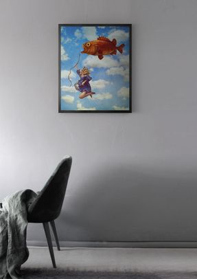 Mineheart Expectations Fly High Framed Printed Canvas