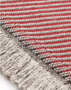 Gan- Garden Layers Rug Diagonal Almond-red  outdoor rug