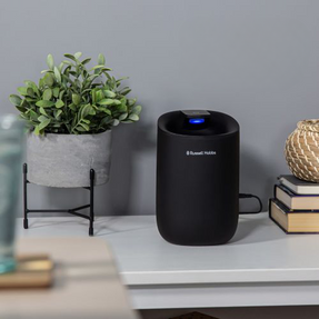 Russellhobbs 600ml Fresh Air Mini Compact Black Dehumidifier