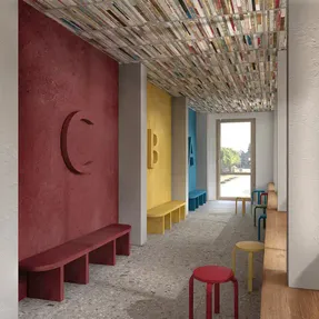 Sky Tile Coloured Strips Ceilings