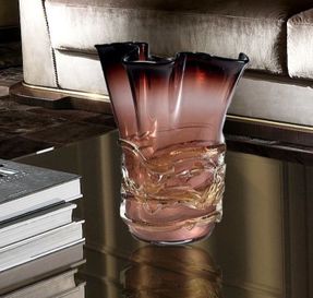 Yourmurano Zeus Modern Dark And Violet Vase