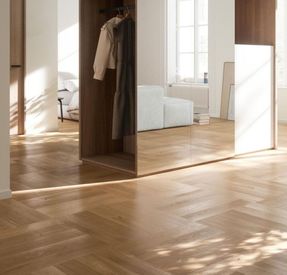 Bauwerk Parkett Formpark Quadrato R+L | Oak | Caramello