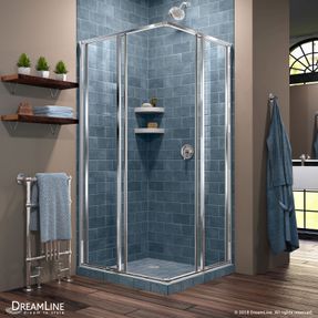 DreamLine DreamLine Cornerview 34 1/2 in. D x 34 1/2 in. W x 72 in. H Framed Sliding Shower