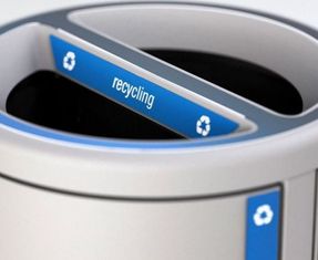 Forms+Surface Tonyo Litter & Recycling Receptacle Outdoor Litter Bins