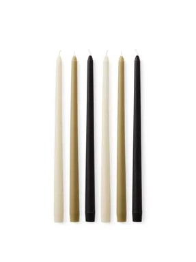 Audo Spire Smooth Tapered Candles, Set of 6