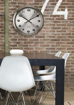 Present Time Maxie Alu Wall Clock