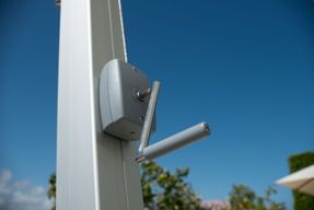 Bambrella Hurricane Side Wind Garden Umbrella