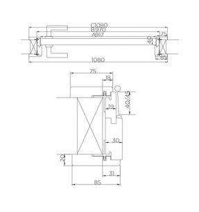 Carre Less Model Swing Door