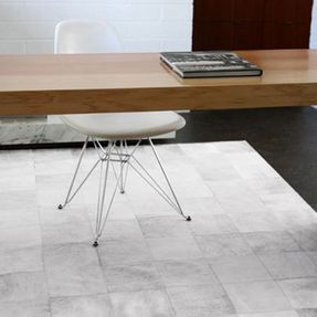 Weinbaums Patchwork Carpet From Grey Cowhide