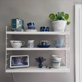 String Furniture String Pocket Metal White/white