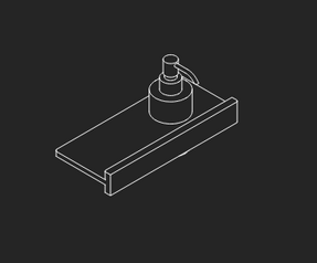 Rexa Stone Shelf With Accessories