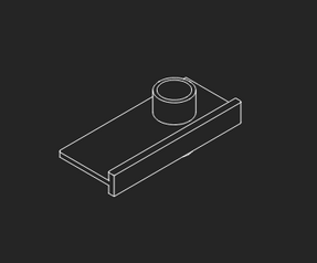 Rexa Stone Shelf With Accessories