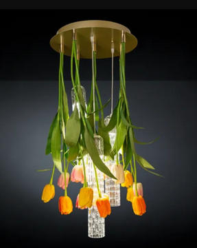 VGnewtrend Flower Power Tulip Round