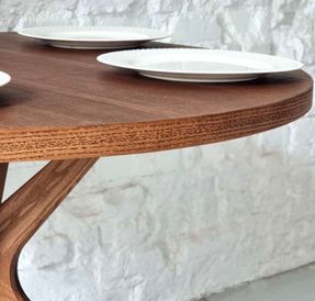 Ragaba JUBI Racetrack Semi-Oval Table 90x90cm Oak