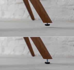 Ragaba JUBI Racetrack Semi-Oval Table 90x90cm Oak