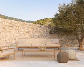 Ethnicraft Donut outdoor pouf