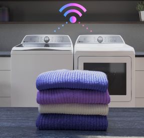 Ge Appliances Ge Profile™ Energy Star® 7.3 Cu. Ft. Capacity Smart Electric Dryer With Steam And Washer Link