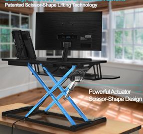 Versatables Power Riser Electric Standing Desk Converter , Black