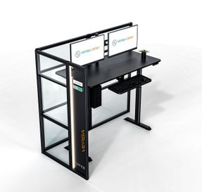 Versatables Worknest™ Cube L - Glass Office Cubicle
