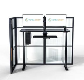 Versatables Worknest™ Cube L - Glass Office Cubicle