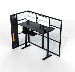 Versatables Worknest™ Cube L - Glass Office Cubicle