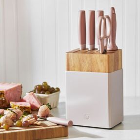 Zwilling Now S 7 Piece, Knife Block Set Pink