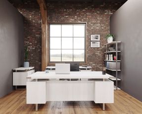 Safco Mirella™ Low Wall Cabinet Glass Doors