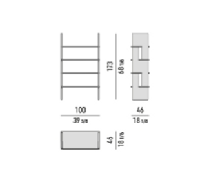 Minotti Zoe Bookcase