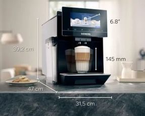 Siemens Bean to cup coffee machine EQ900 Black, Removable water tank