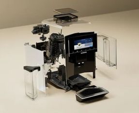Siemens Bean to cup coffee machine EQ900 Black, Removable water tank