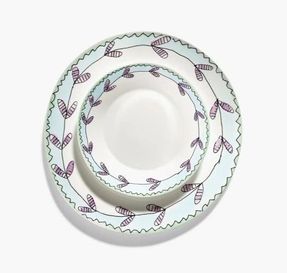 Serax Dinner Plate Mirtillo Tea Midnight Flowers