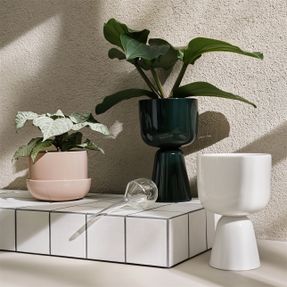 Iittala Plant Pot With Saucer White S