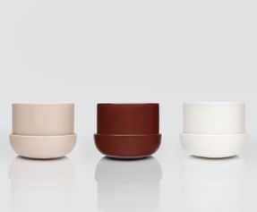 Iittala Plant Pot With Saucer White S