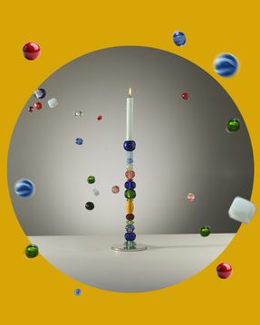 Polspotten Beads Candle Holder - S