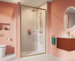 Crosswater Clear 6 Single Sliding Door