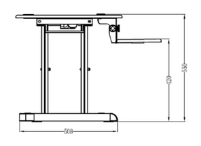 posturite DeskRite 100E Sit-Stand Platform