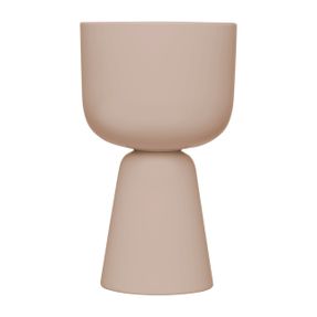 Iittala Plant Pot Beige Stemmed S High